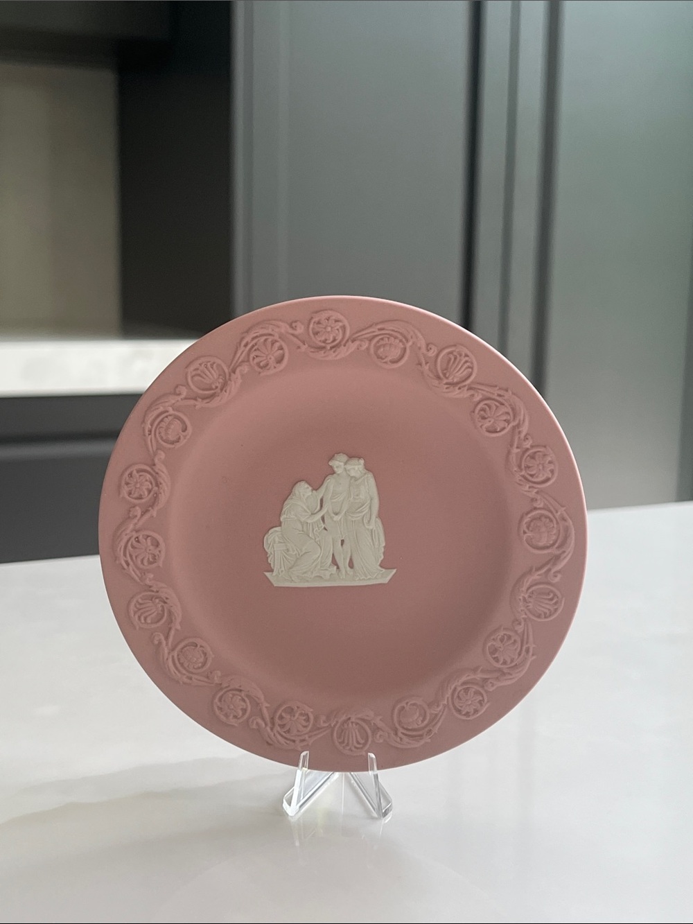 Wedgwood Jasperware Trinket Dish. Wedgwood Pink Jasperware.